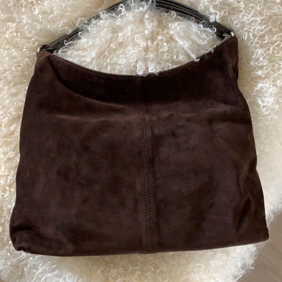 Kate Spade Suede and Patent Hobo Purse - Picture 6 of 9